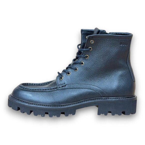 BOSS Julyo Men's Black Leather Extralight Boots US 9 (UK 8 EU 42) MSRP $299 - Picture 2 of 4